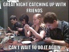 cell phone at dinner